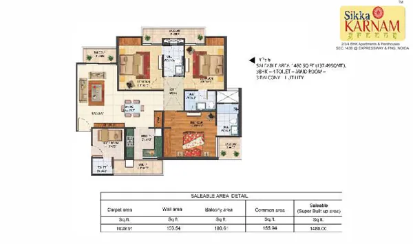 Sikka Karnam Greens floor plan